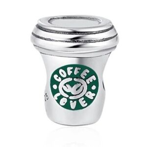NWOT Coffee lover Silver 925 Pandora Fit Charm